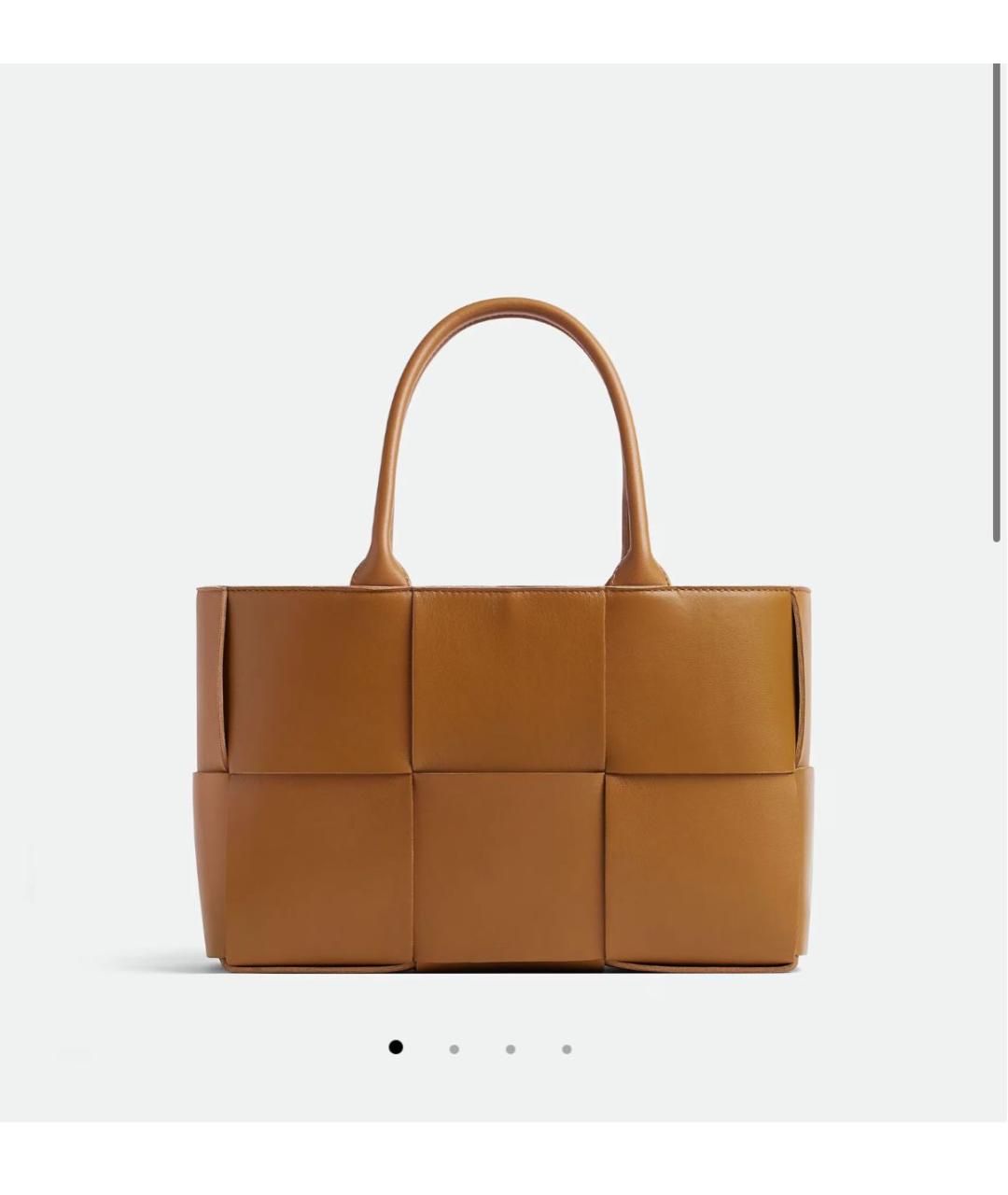 BOTTEGA VENETA Коричневая кожаная сумка тоут, фото 9