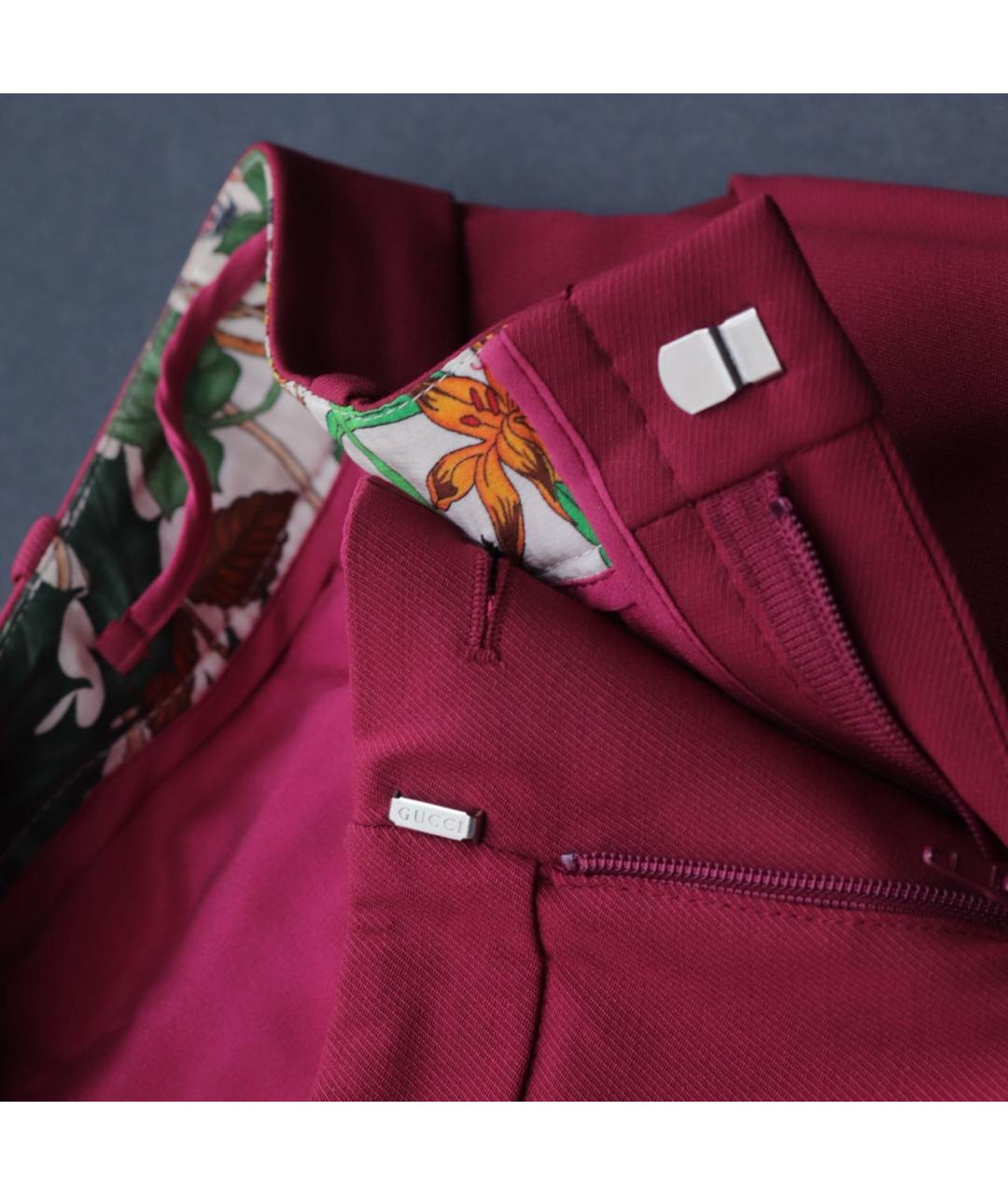 GUCCI Шерстяные брюки широкие, фото 5