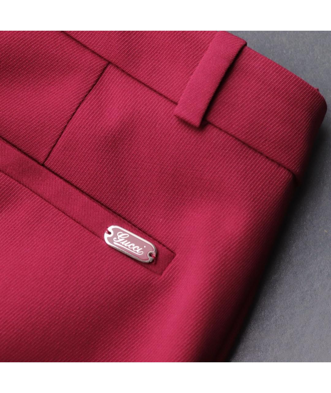 GUCCI Шерстяные брюки широкие, фото 7