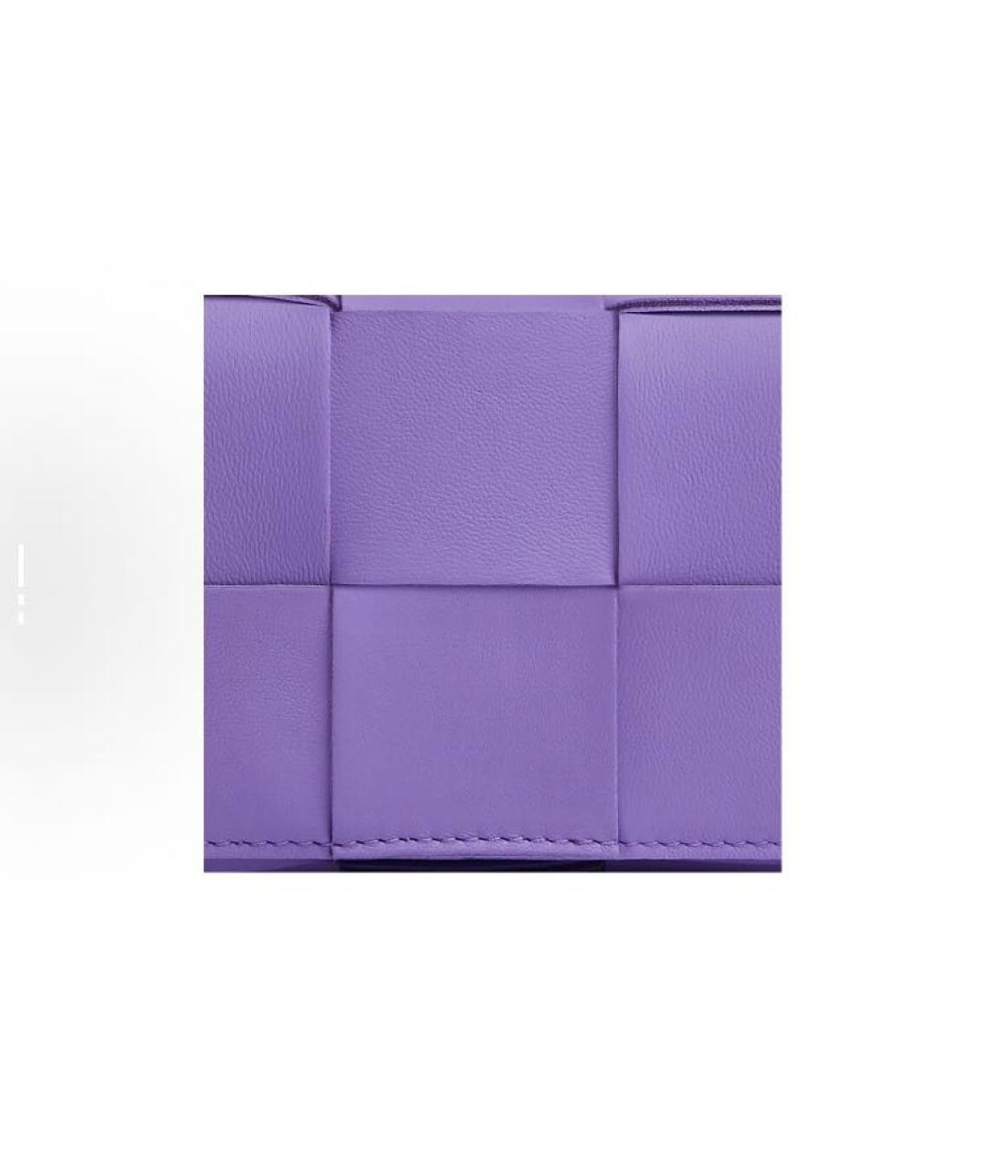 BOTTEGA VENETA Фиолетовая кожаная сумка через плечо, фото 5