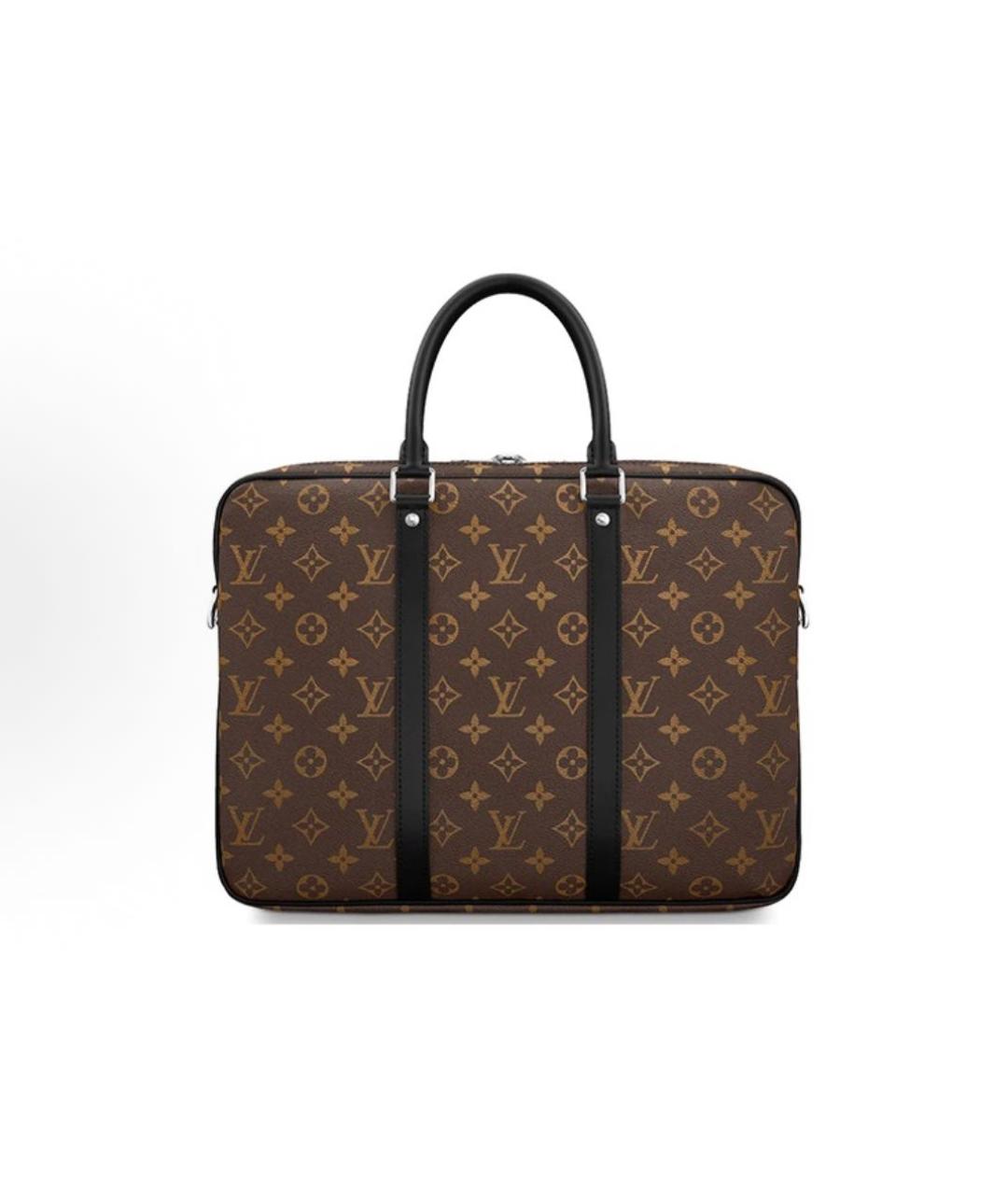 LOUIS VUITTON Коричневый портфель, фото 3