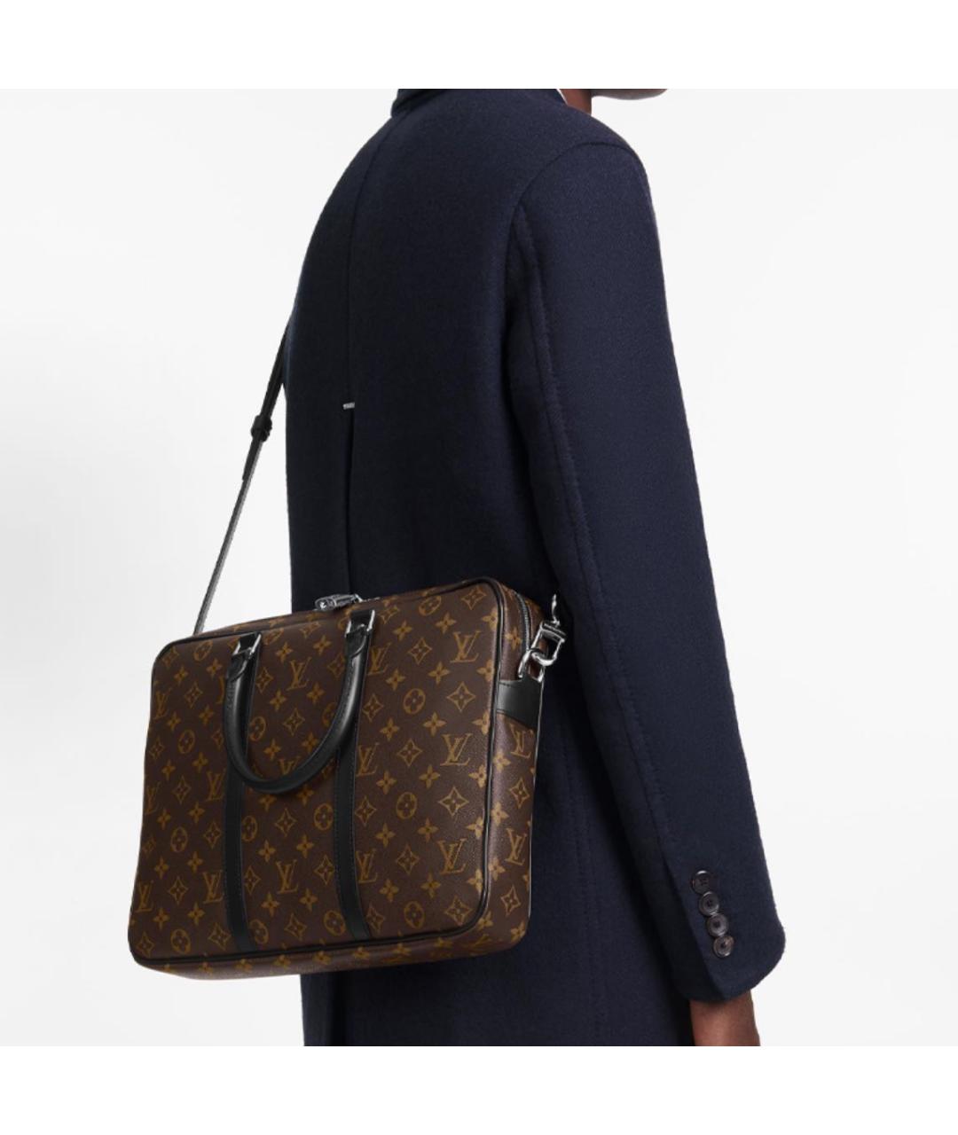 LOUIS VUITTON Коричневый портфель, фото 5