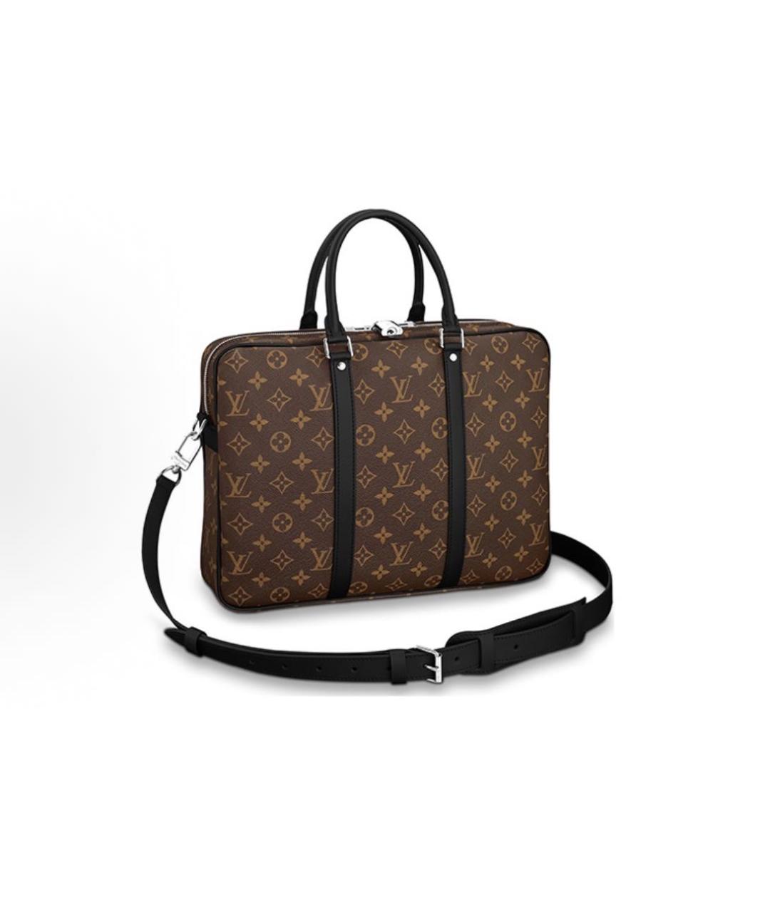 LOUIS VUITTON Коричневый портфель, фото 6