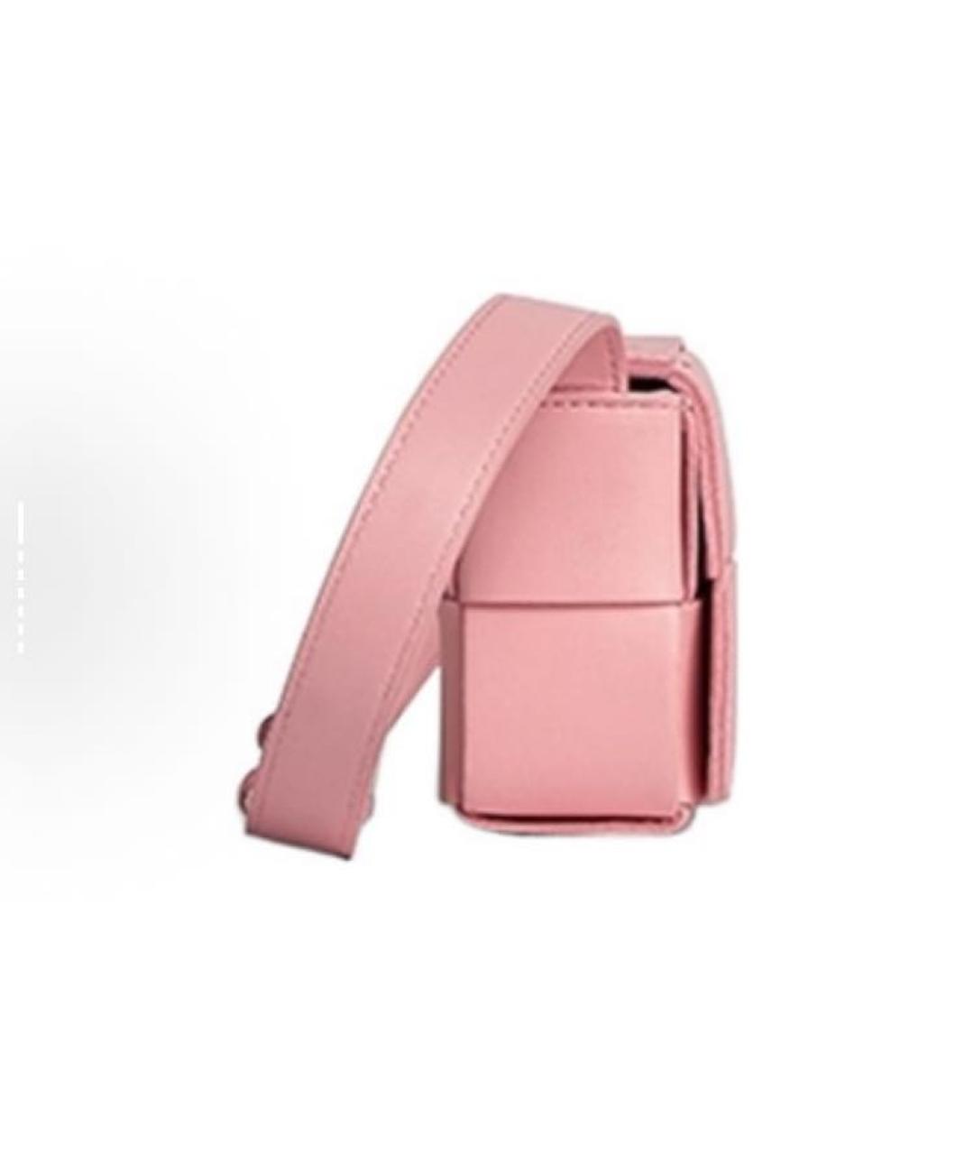 BOTTEGA VENETA Коралловая кожаная сумка через плечо, фото 3