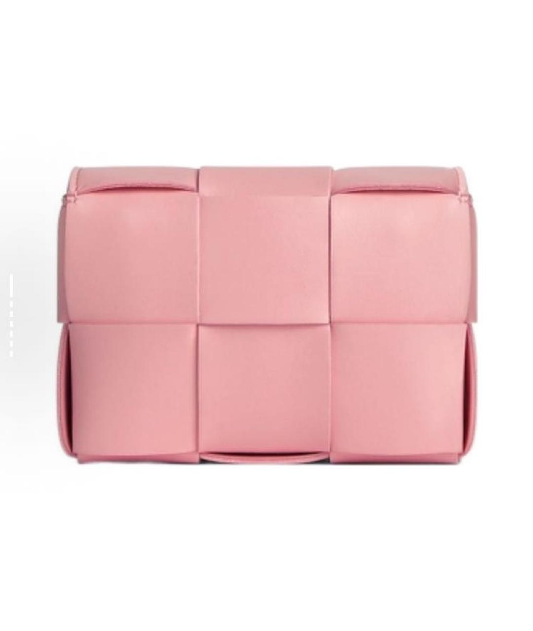 BOTTEGA VENETA Коралловая кожаная сумка через плечо, фото 2