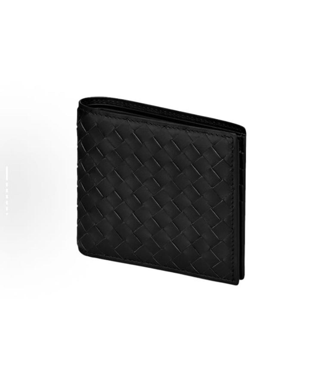 BOTTEGA VENETA Черный кожаный кошелек, фото 2