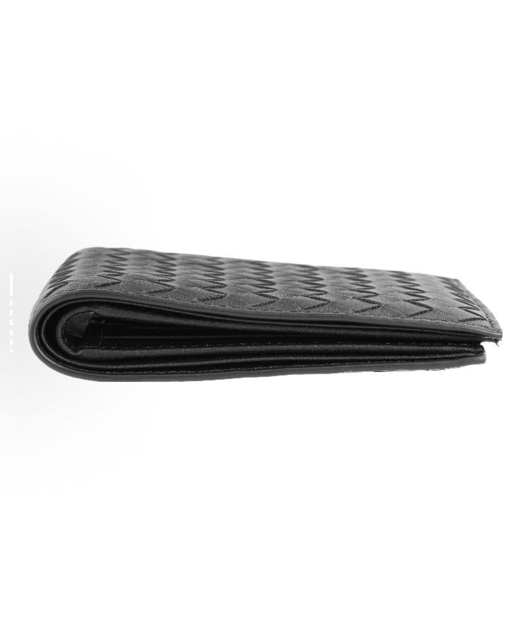 BOTTEGA VENETA Черный кожаный кошелек, фото 5