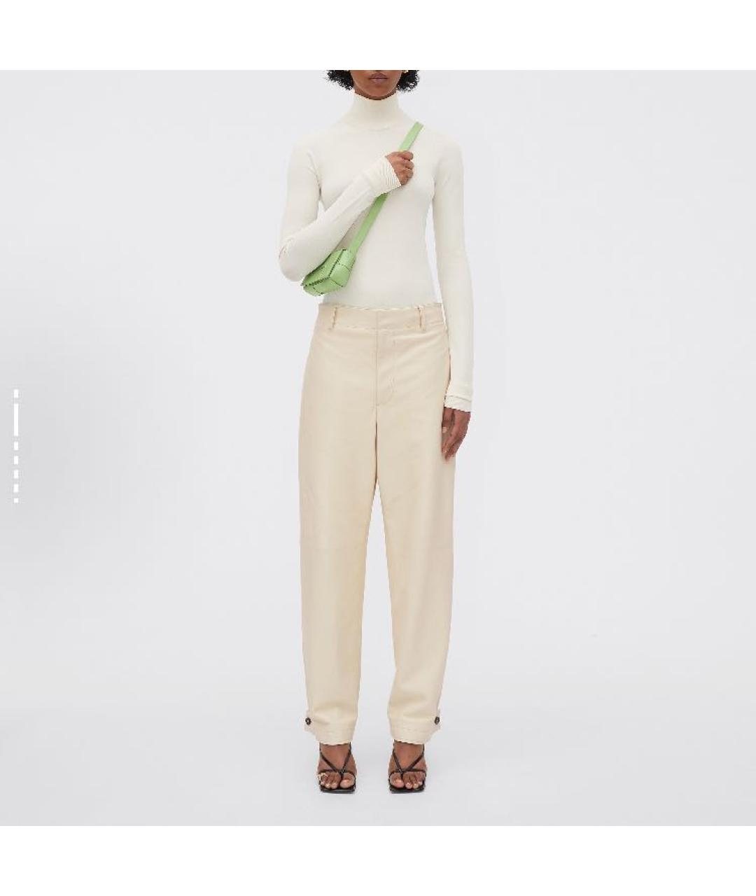 BOTTEGA VENETA Салатовая кожаная сумка через плечо, фото 5