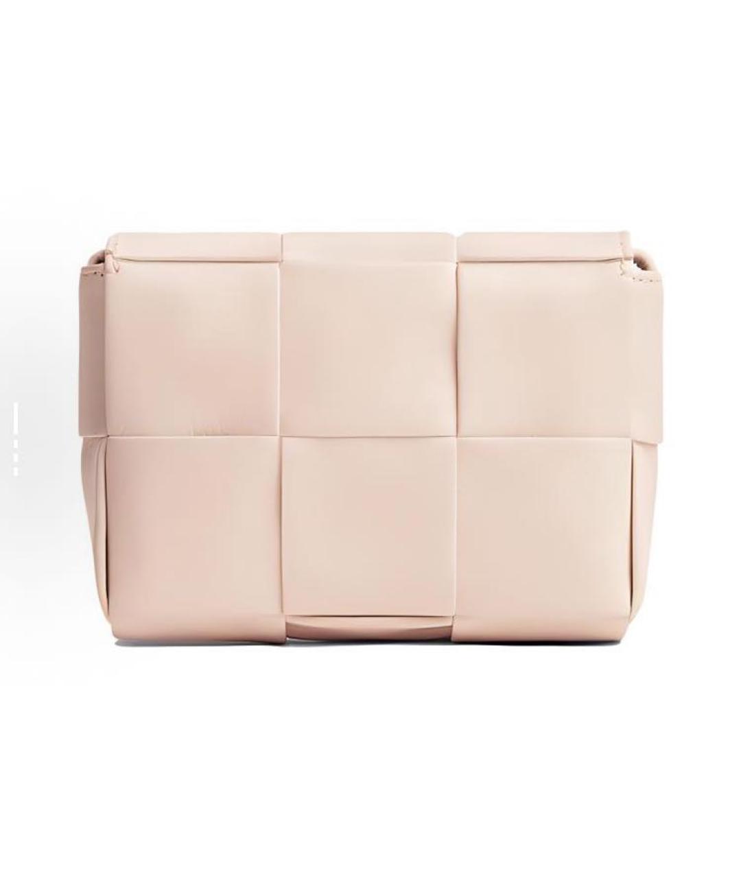 BOTTEGA VENETA Коралловая кожаная сумка через плечо, фото 3