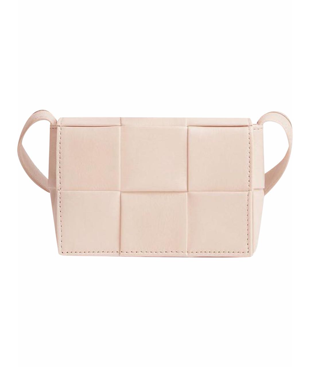 BOTTEGA VENETA Коралловая кожаная сумка через плечо, фото 1