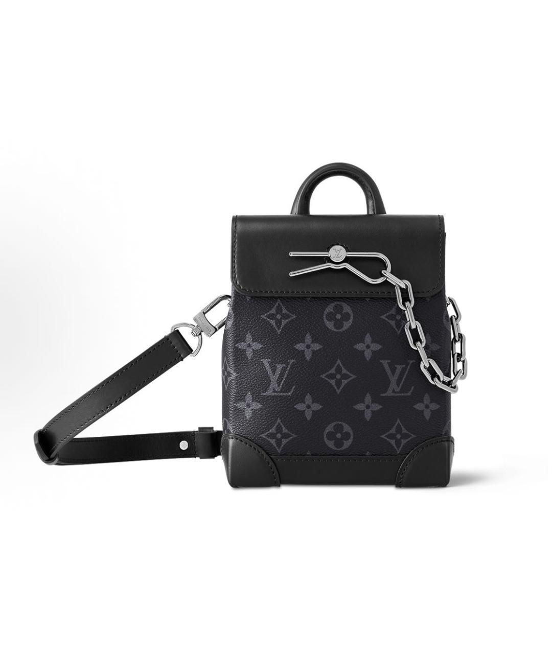 LOUIS VUITTON Антрацитовая сумка на плечо, фото 4