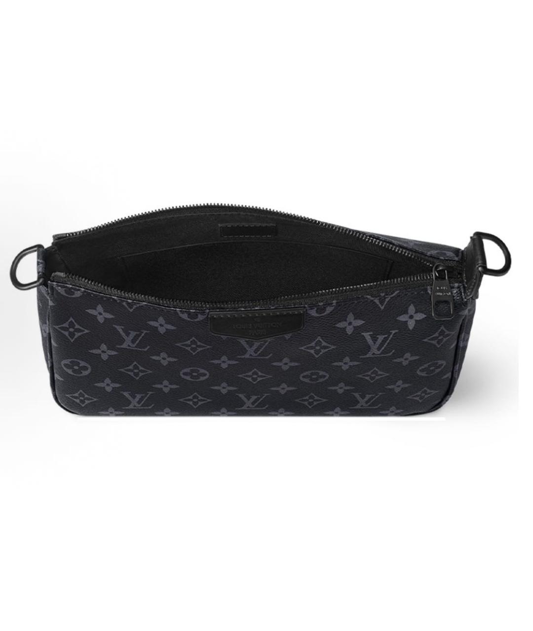 LOUIS VUITTON Антрацитовая сумка на плечо, фото 3