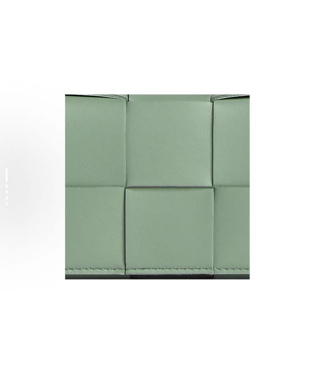 BOTTEGA VENETA Салатовая кожаная сумка через плечо, фото 5