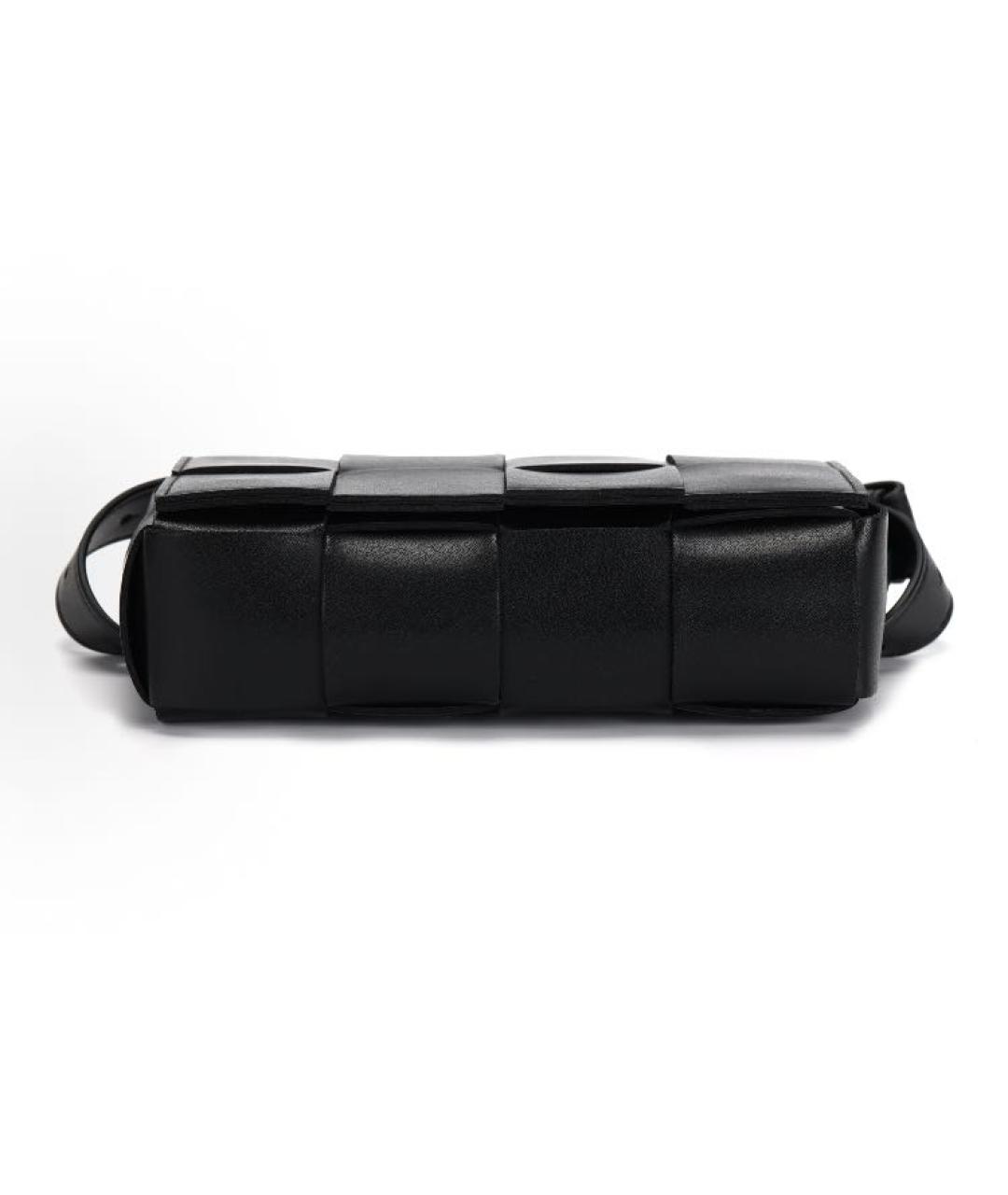 BOTTEGA VENETA Черная кожаная поясная сумка, фото 4