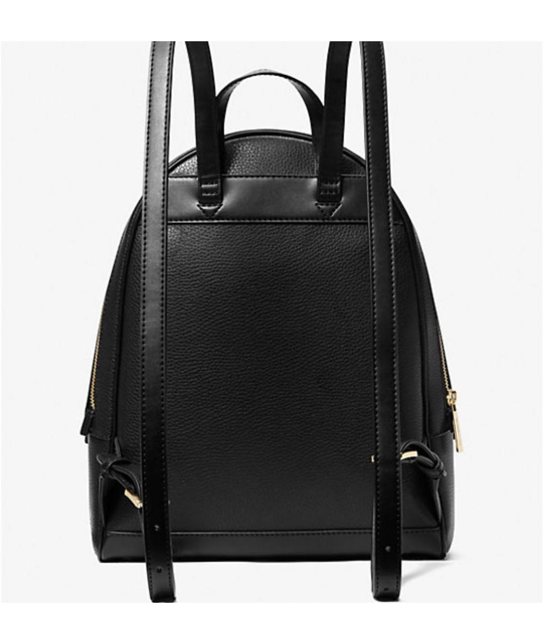 MICHAEL KORS Черный кожаный рюкзак, фото 3