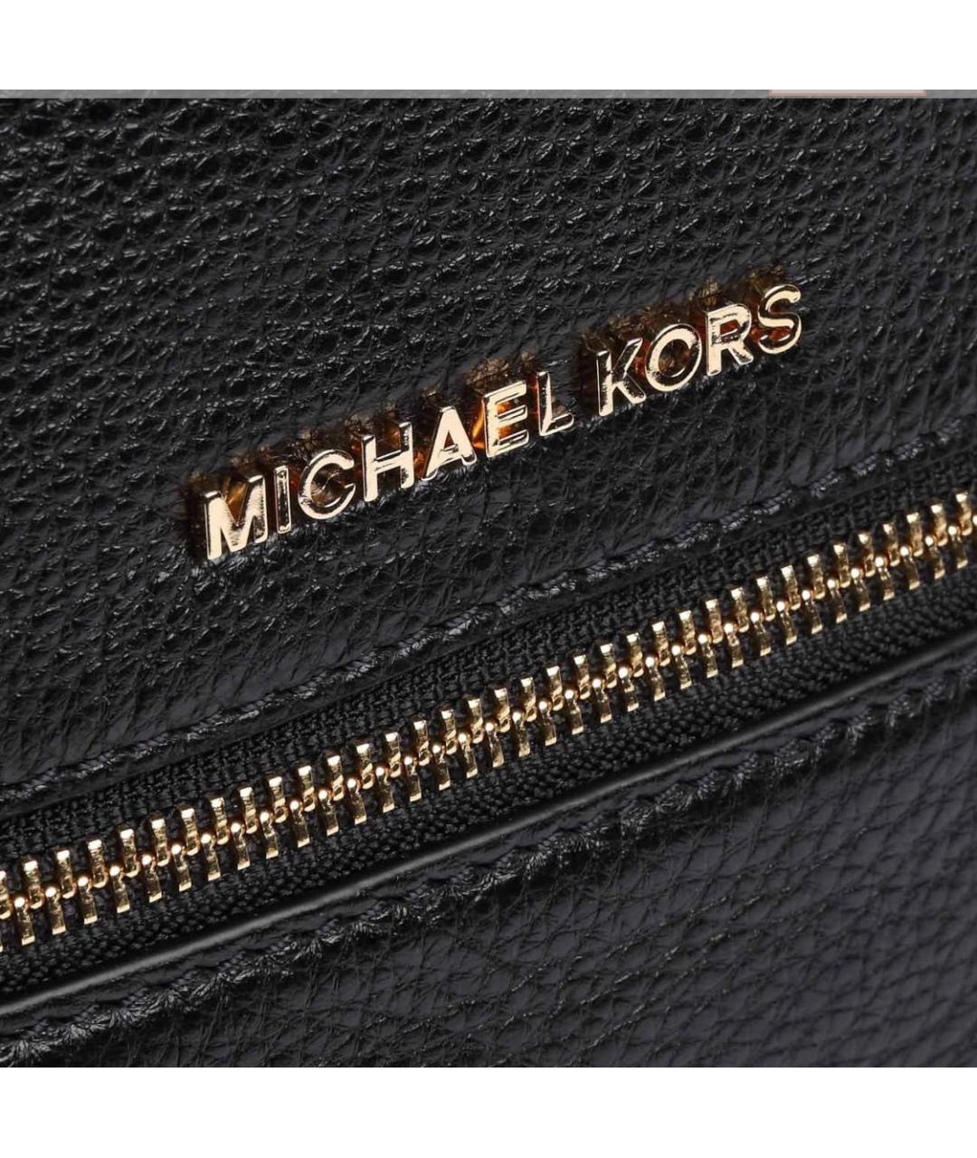 MICHAEL KORS Черный кожаный рюкзак, фото 5