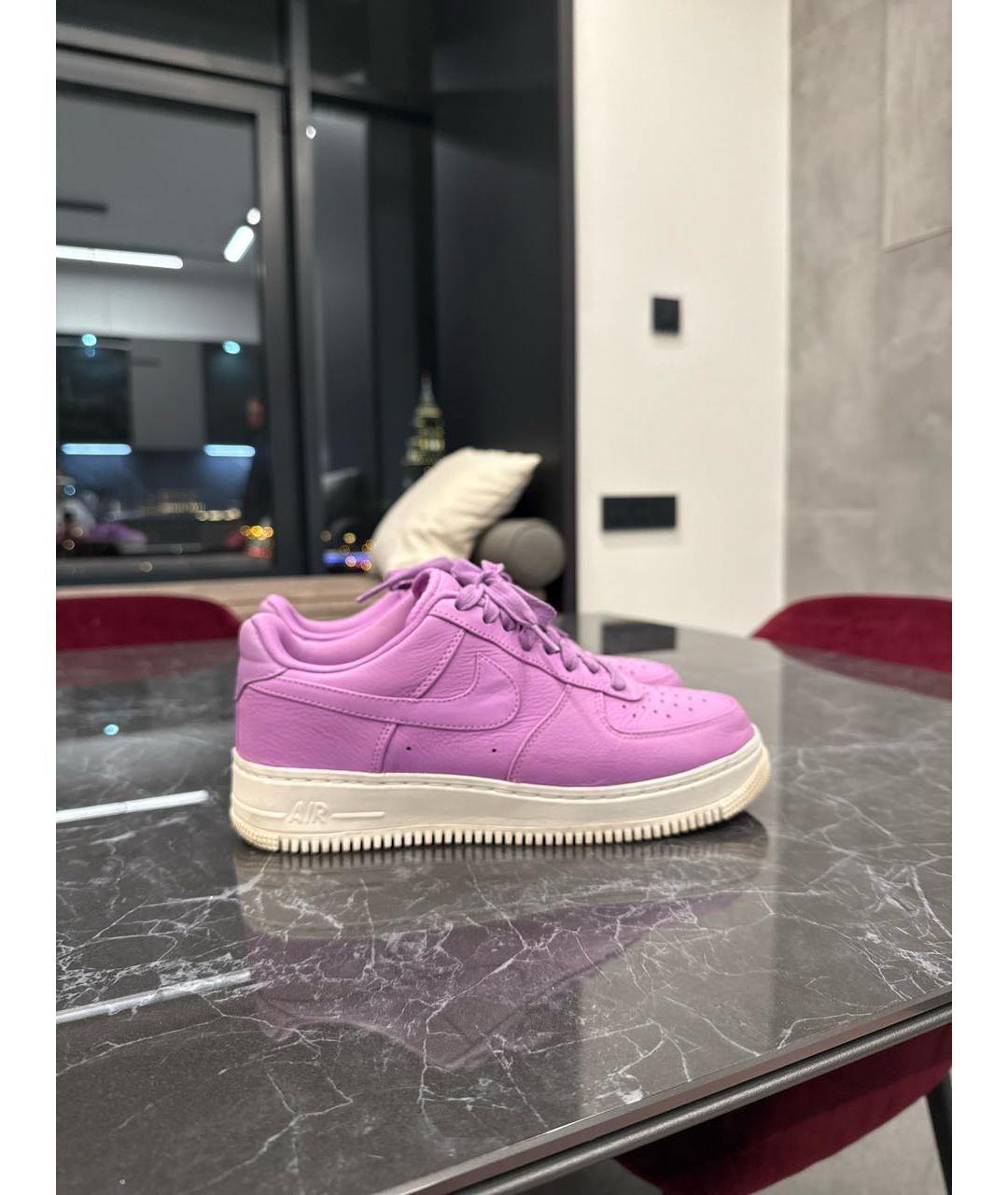 NIKELAB Фиолетовые кожаные низкие кроссовки / кеды, фото 6