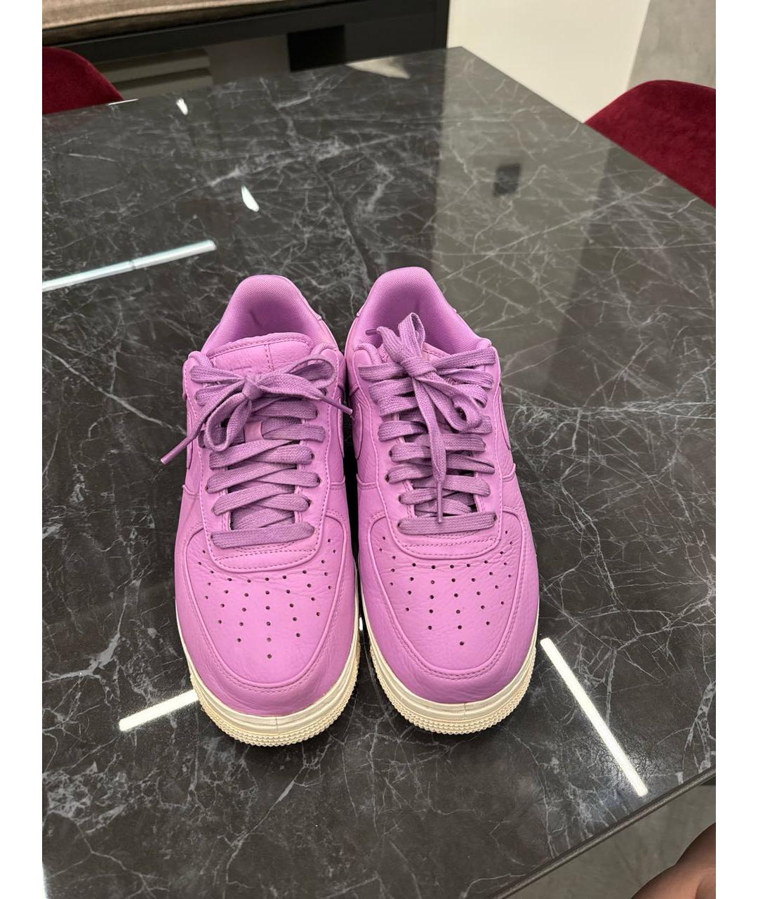 NIKELAB Фиолетовые кожаные низкие кроссовки / кеды, фото 2