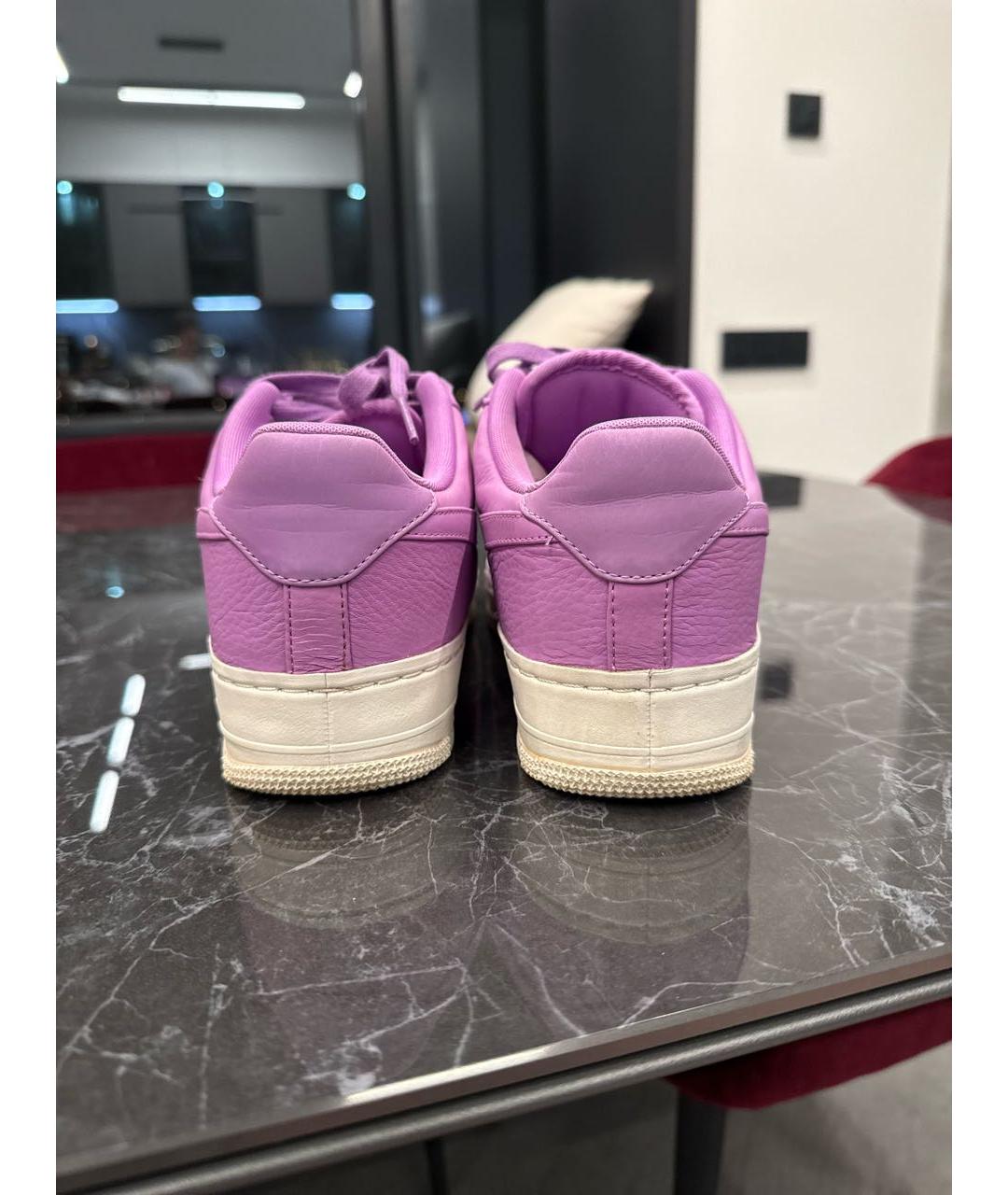 NIKELAB Фиолетовые кожаные низкие кроссовки / кеды, фото 4