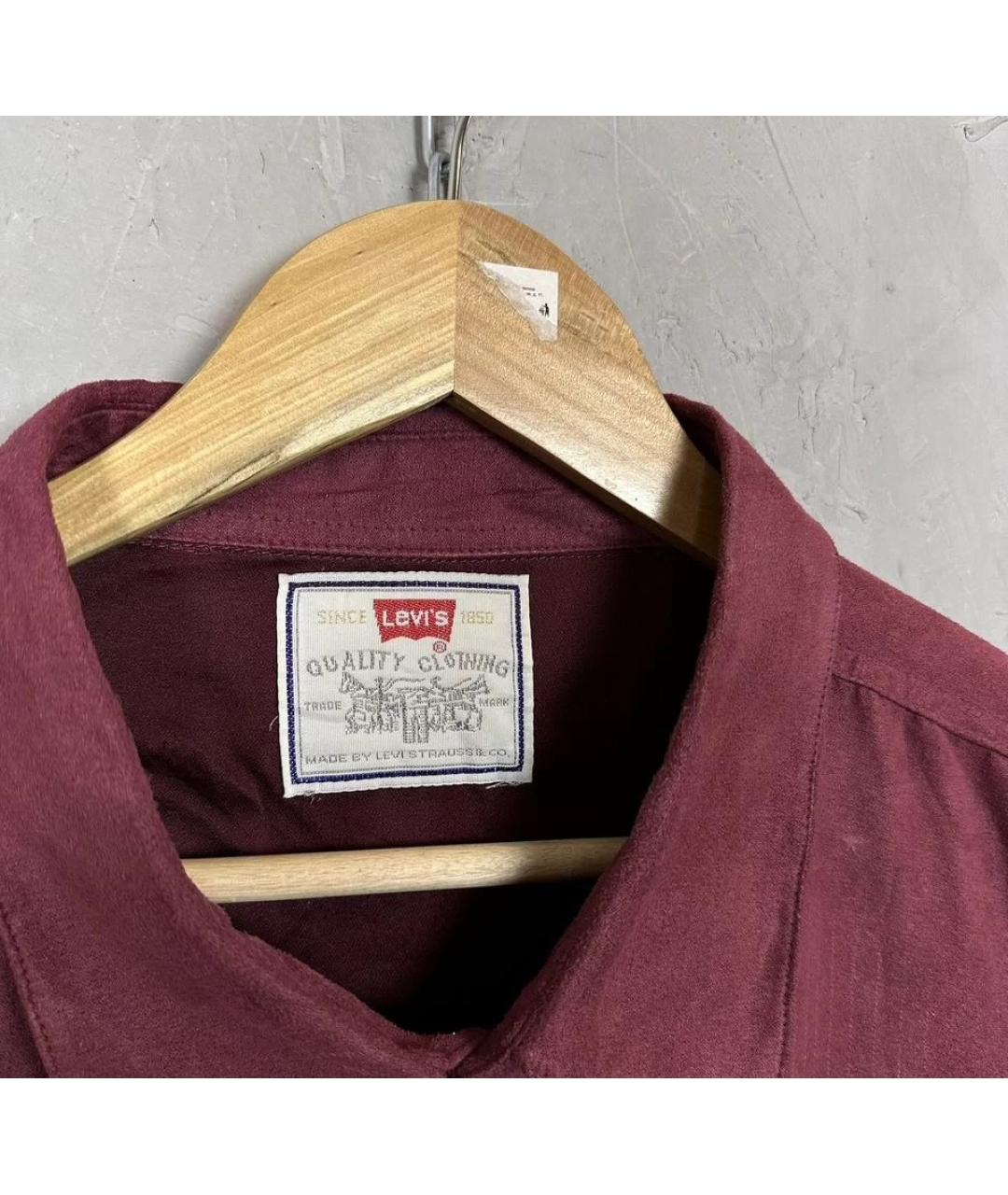 LEVI'S Бордовая кэжуал рубашка, фото 6