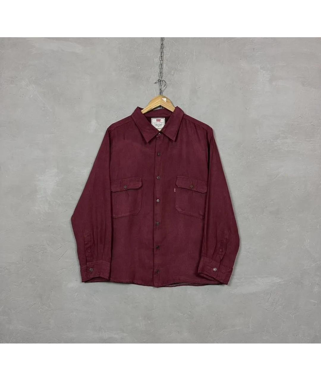 LEVI'S Бордовая кэжуал рубашка, фото 7