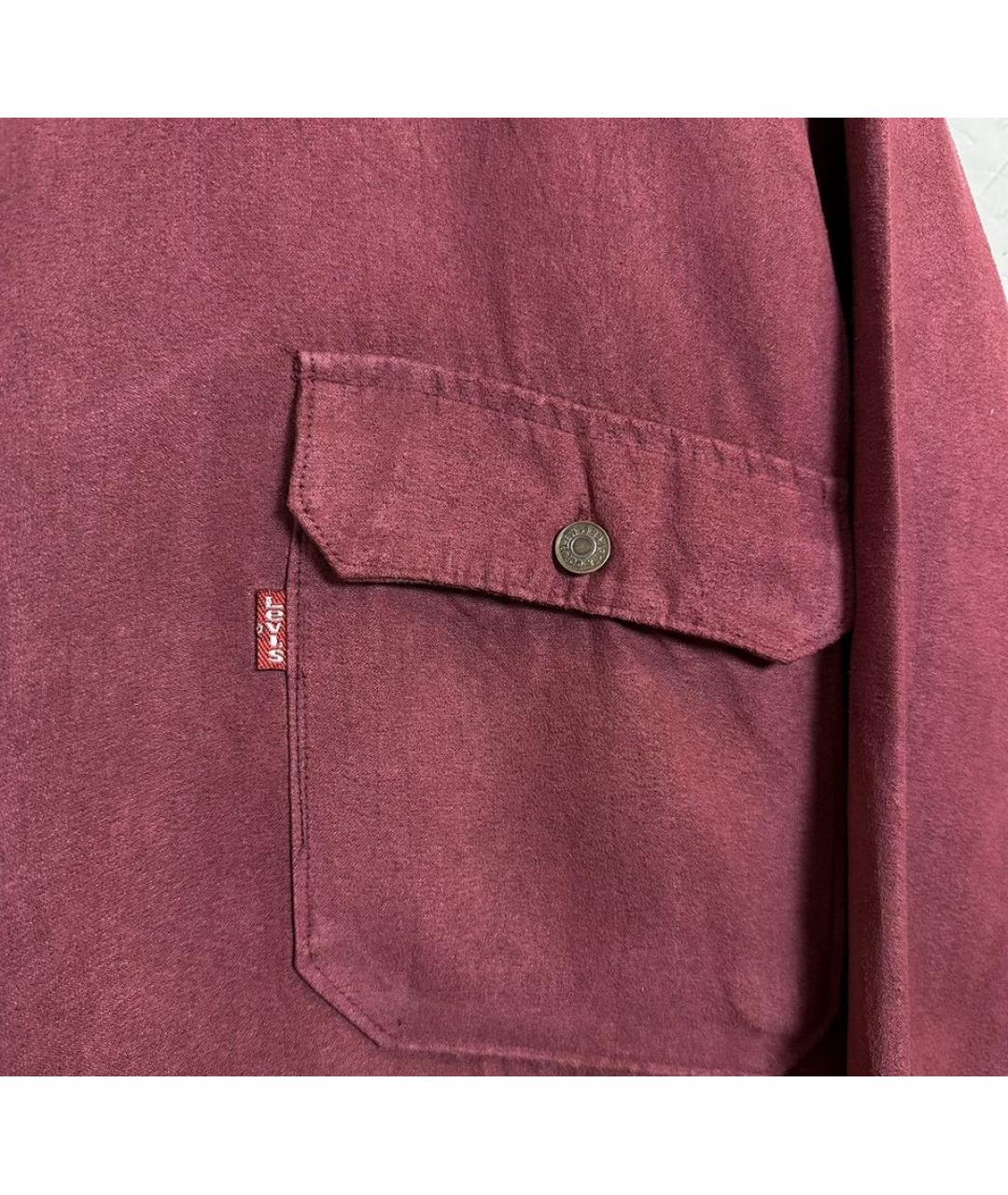 LEVI'S Бордовая кэжуал рубашка, фото 2