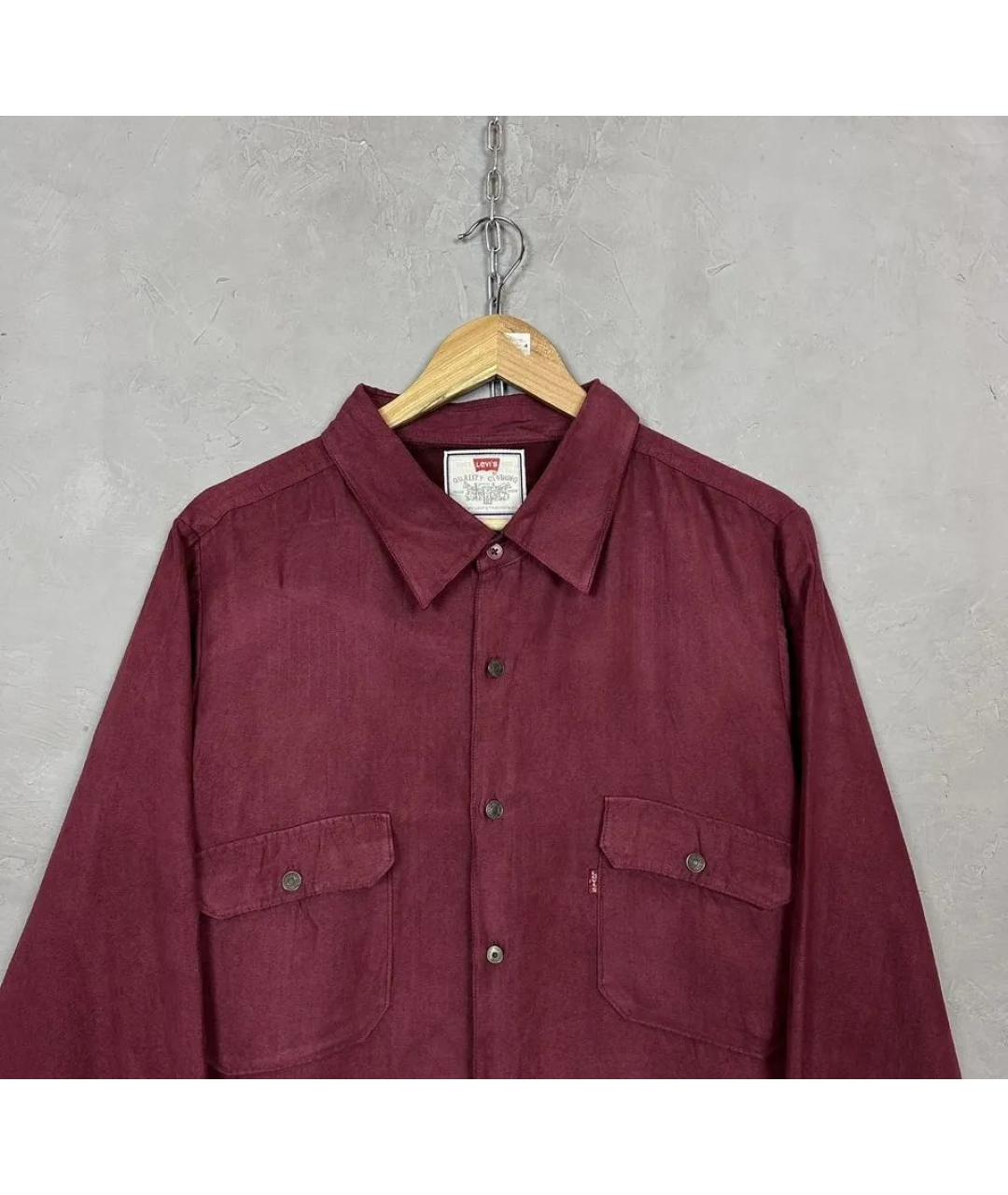 LEVI'S Бордовая кэжуал рубашка, фото 4