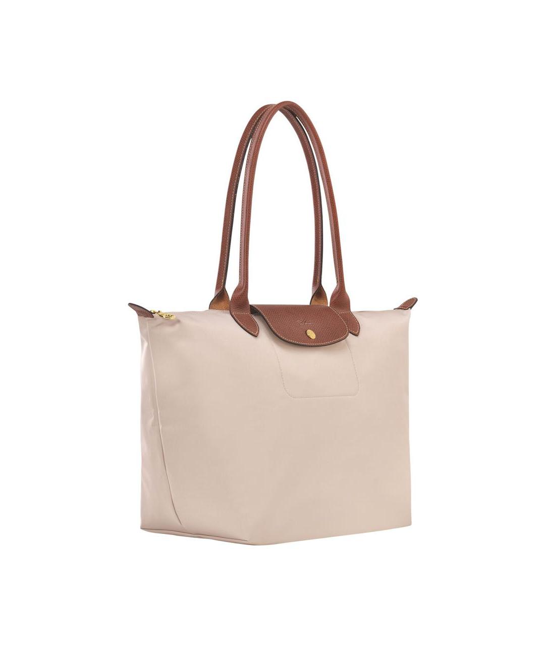 LONGCHAMP Бежевая тканевая сумка тоут, фото 2