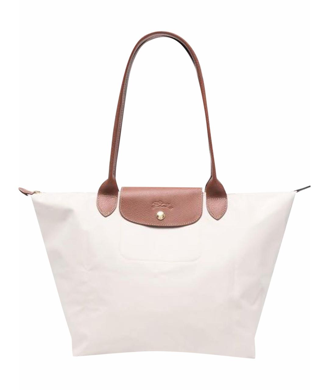 LONGCHAMP Бежевая тканевая сумка тоут, фото 1