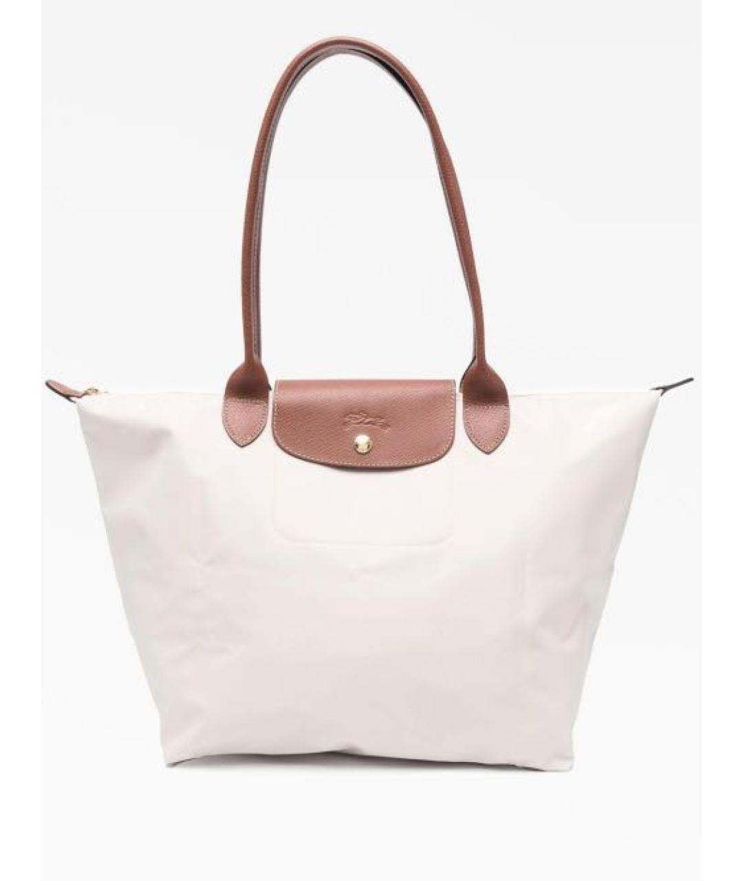 LONGCHAMP Бежевая тканевая сумка тоут, фото 5