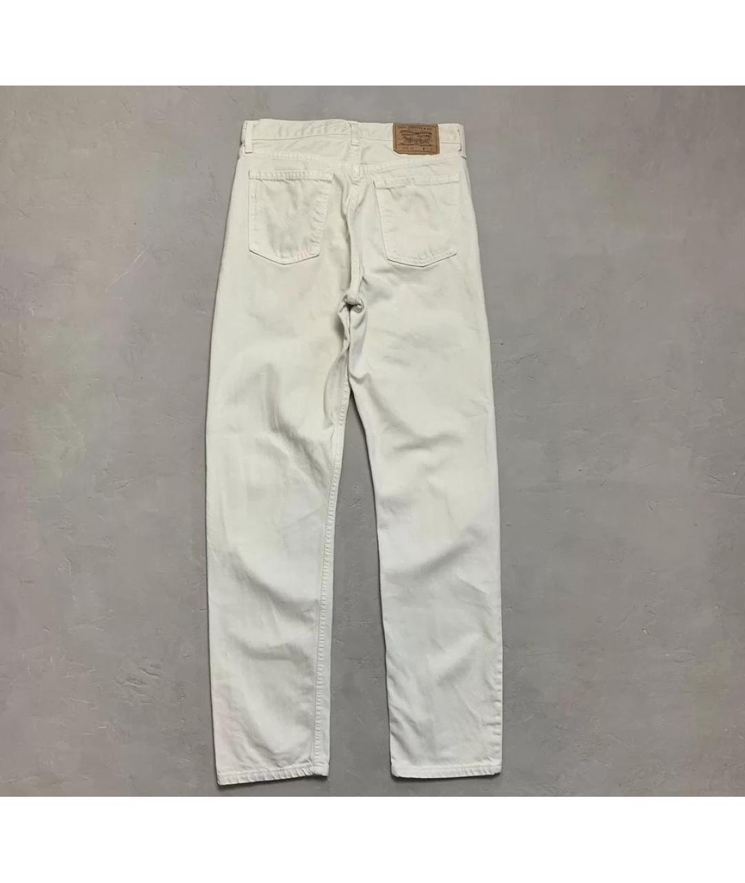 LEVI'S Белые хлопковые джинсы, фото 8