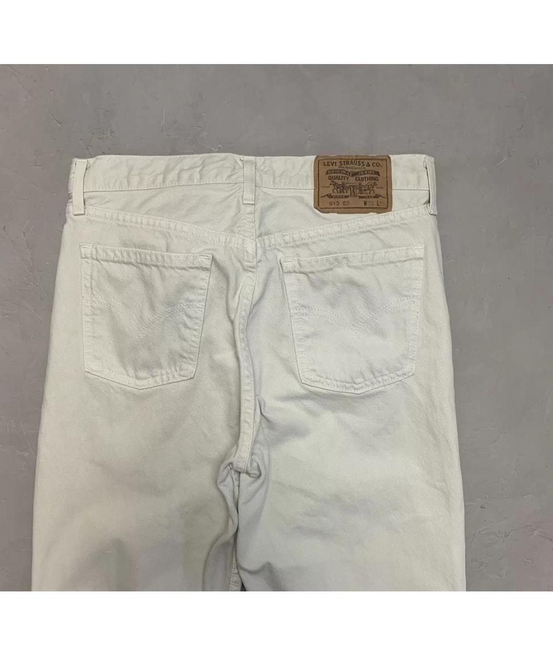 LEVI'S Белые хлопковые джинсы, фото 3