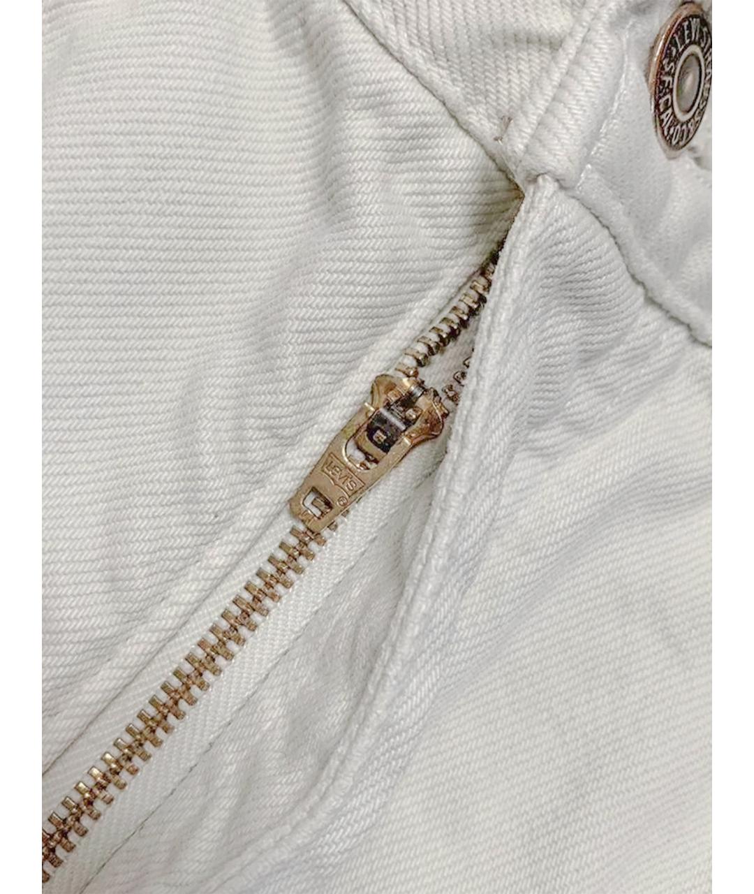 LEVI'S Белые хлопковые джинсы, фото 11