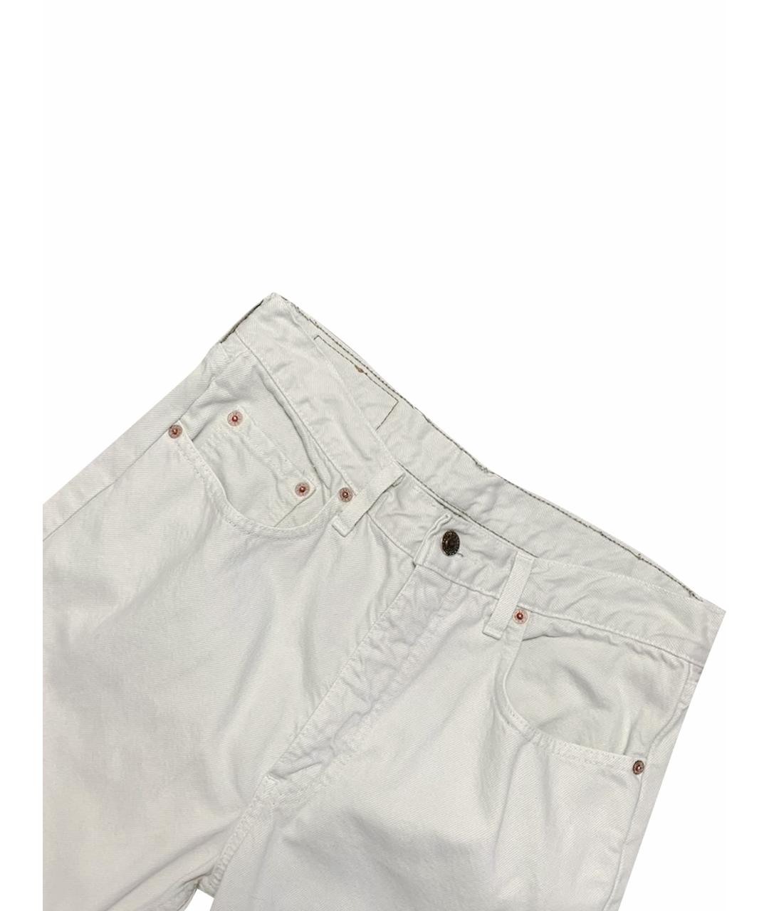 LEVI'S Белые хлопковые джинсы, фото 12