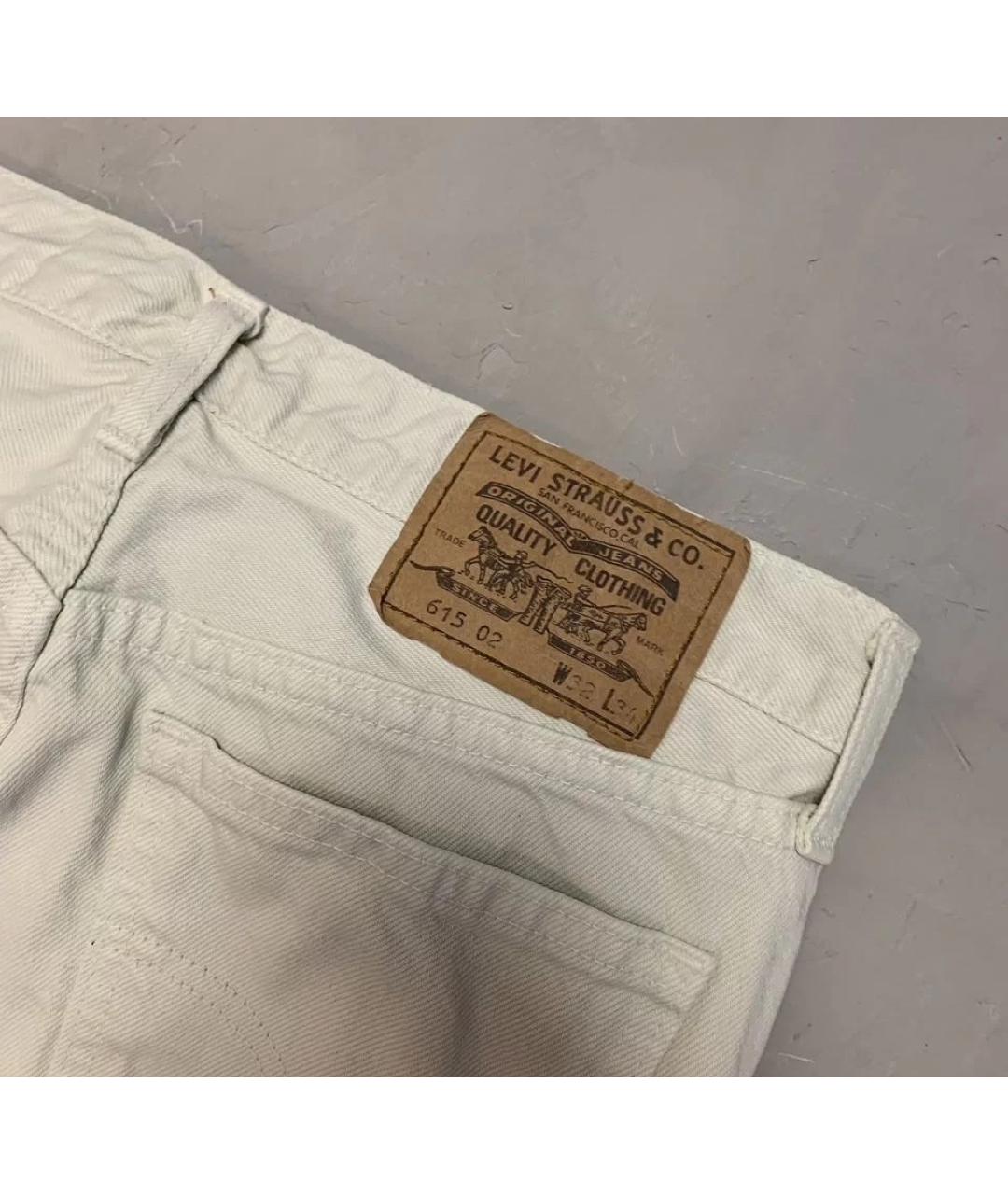 LEVI'S Белые хлопковые джинсы, фото 2