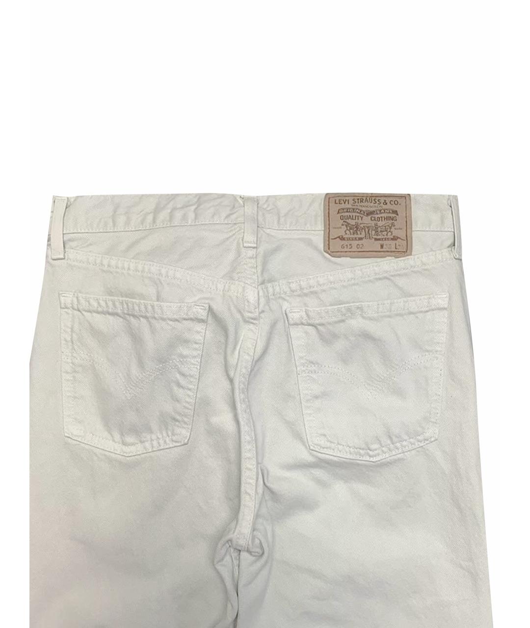LEVI'S Белые хлопковые джинсы, фото 13