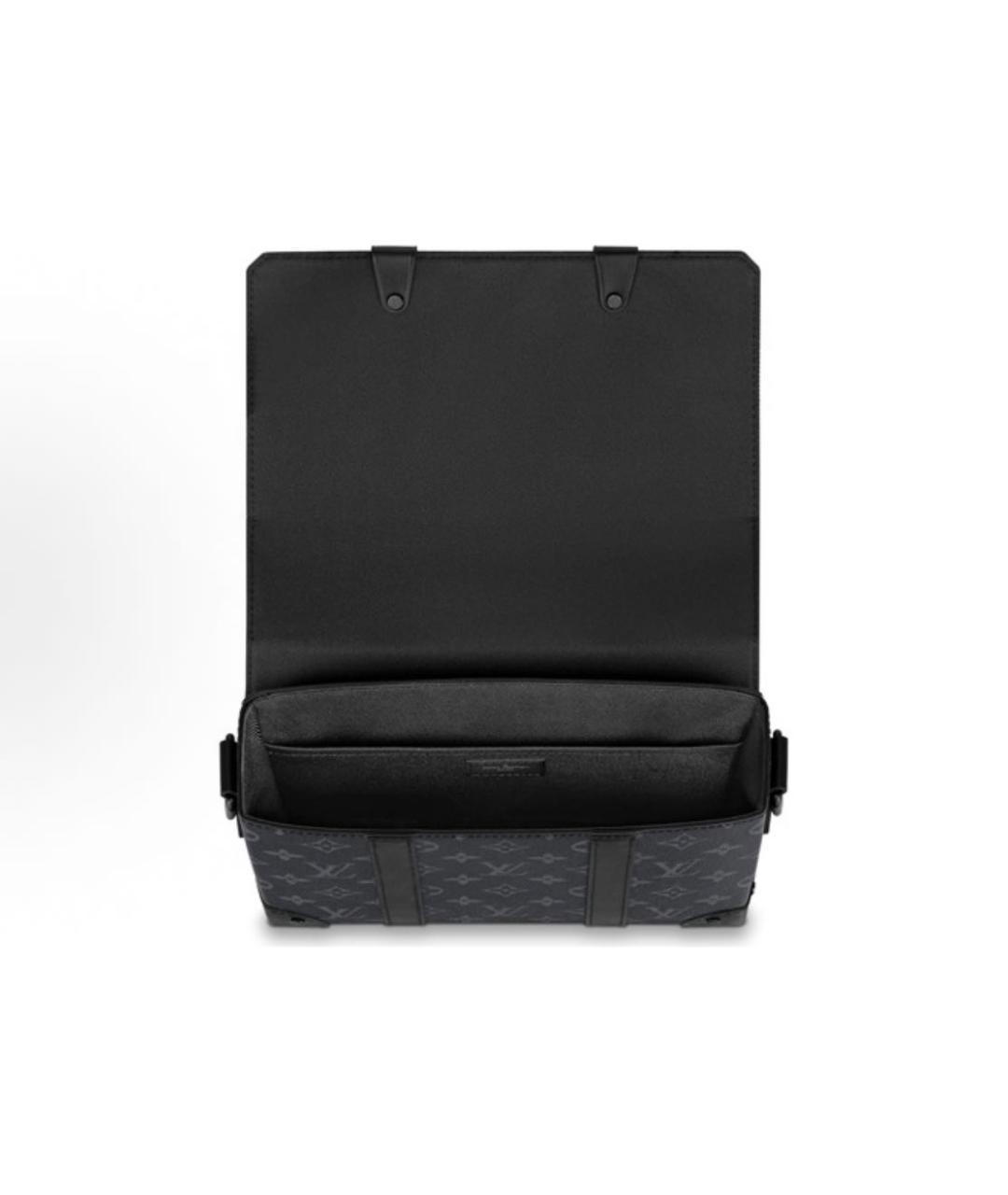 LOUIS VUITTON Антрацитовая сумка на плечо, фото 4