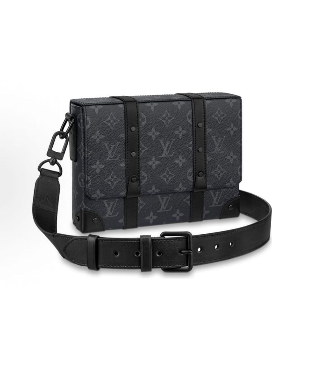 LOUIS VUITTON Антрацитовая сумка на плечо, фото 5