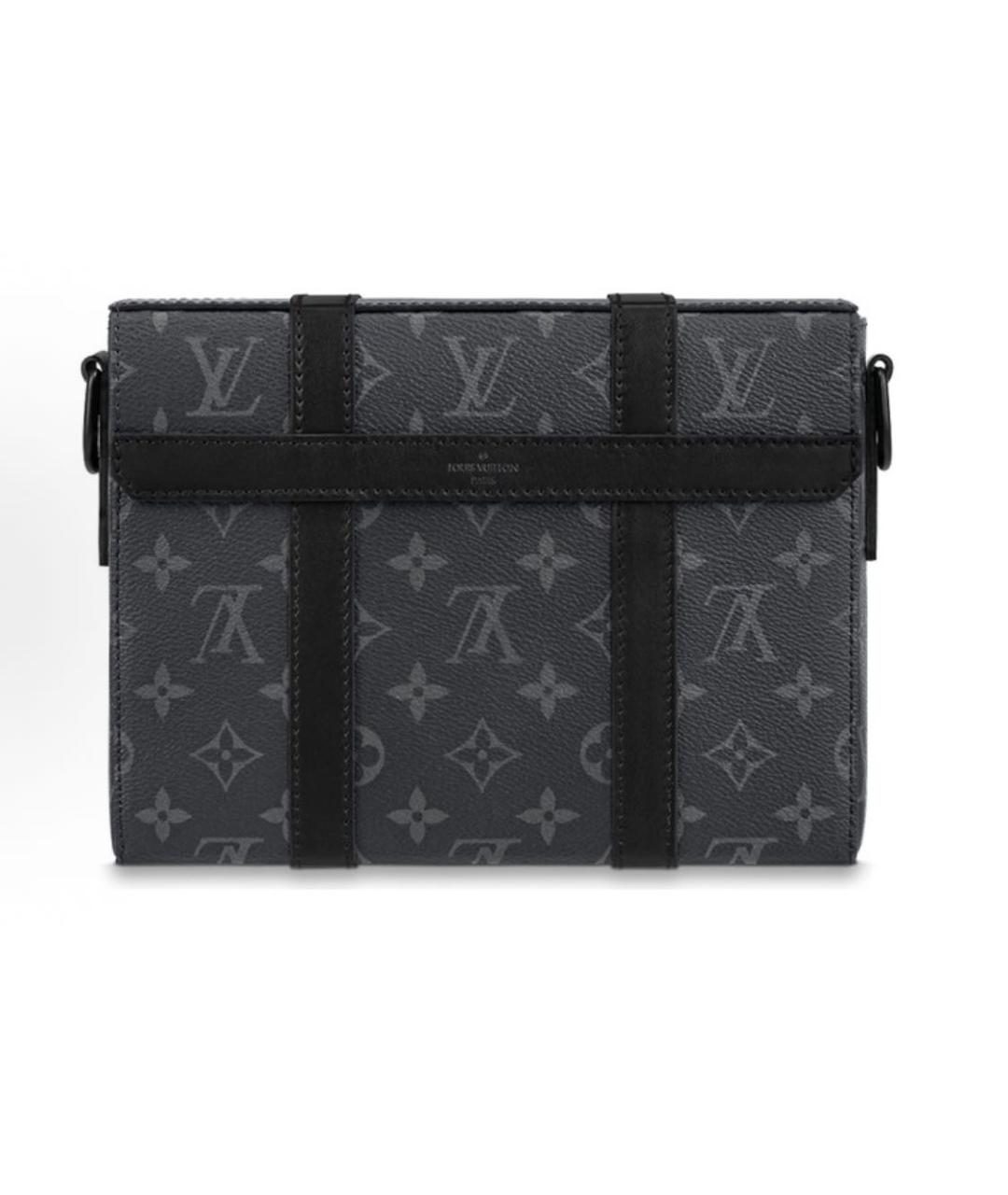 LOUIS VUITTON Антрацитовая сумка на плечо, фото 3