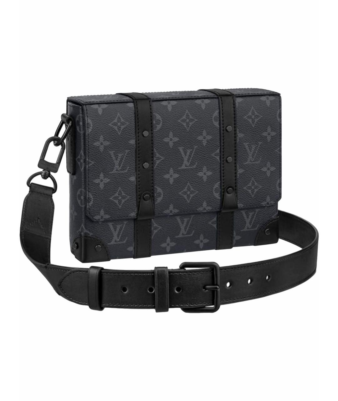 LOUIS VUITTON Антрацитовая сумка на плечо, фото 1