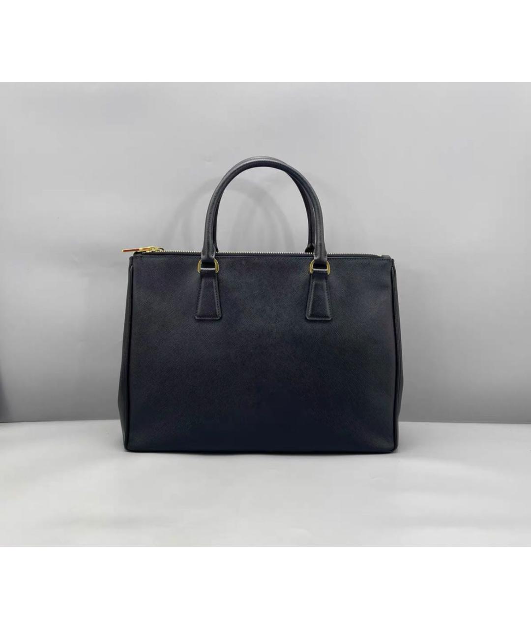 PRADA Черная кожаная сумка тоут, фото 3