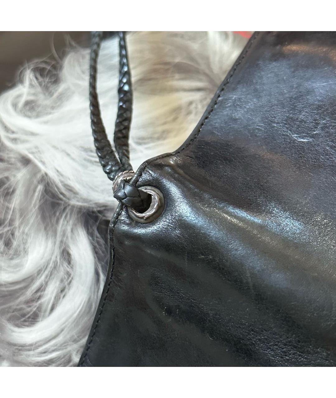 CHROME HEARTS Черный кожаный кошелек, фото 5