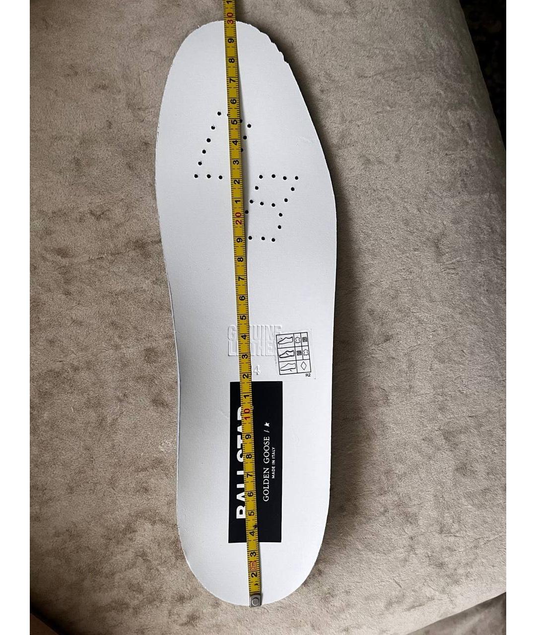 GOLDEN GOOSE DELUXE BRAND Белые кожаные низкие кроссовки / кеды, фото 5