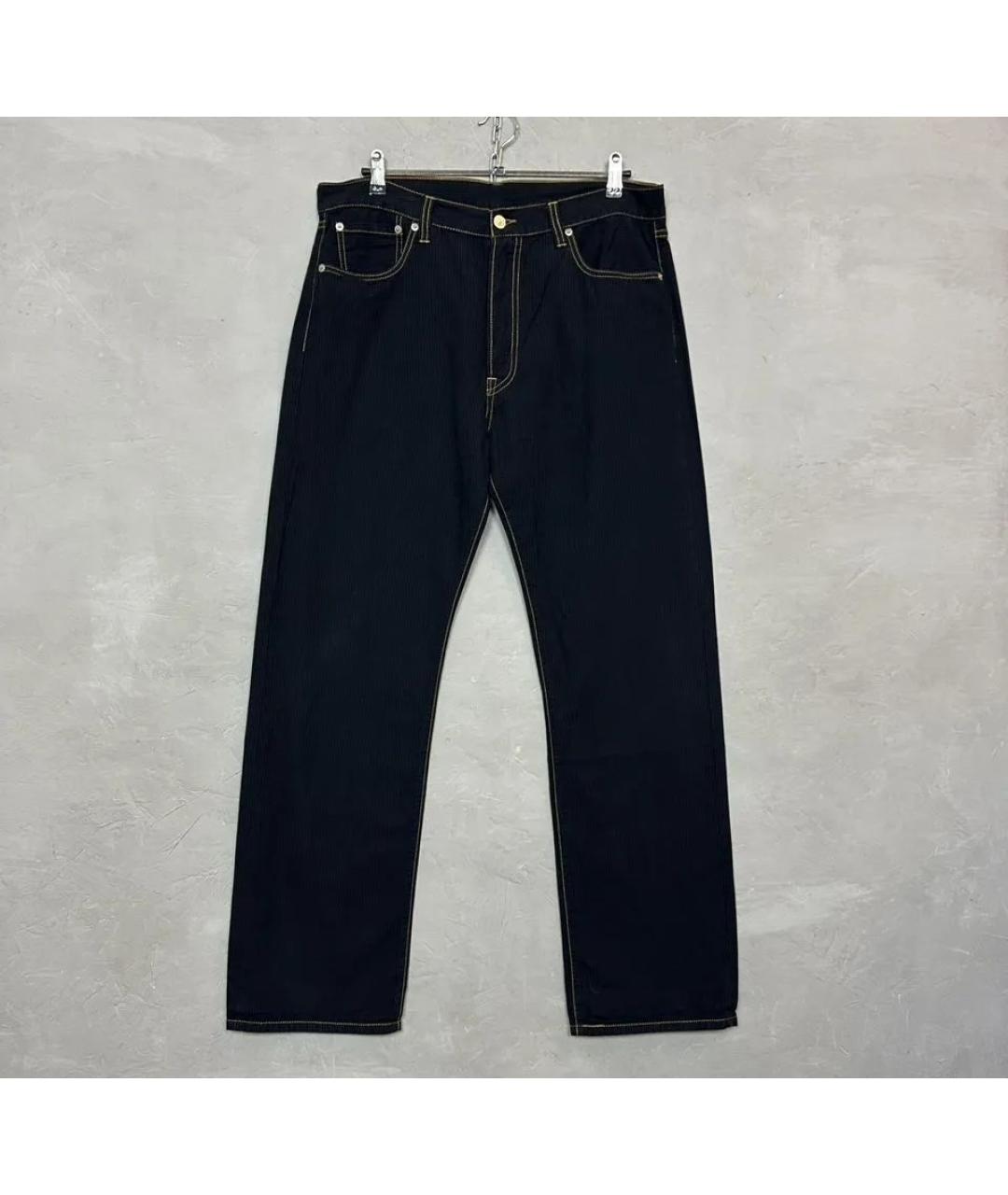 LEVI'S Темно-синие хлопковые брюки чинос, фото 2