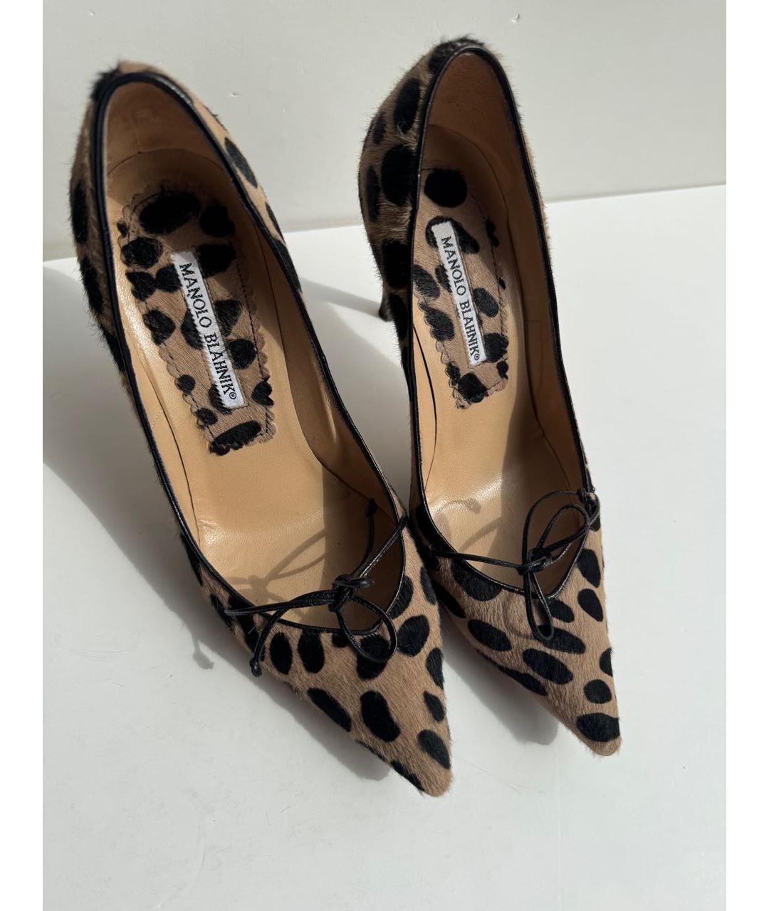 MANOLO BLAHNIK Мульти кожаные туфли, фото 4