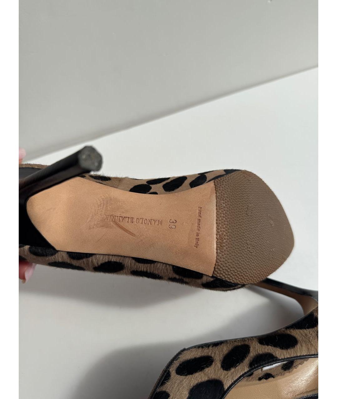 MANOLO BLAHNIK Мульти кожаные туфли, фото 7