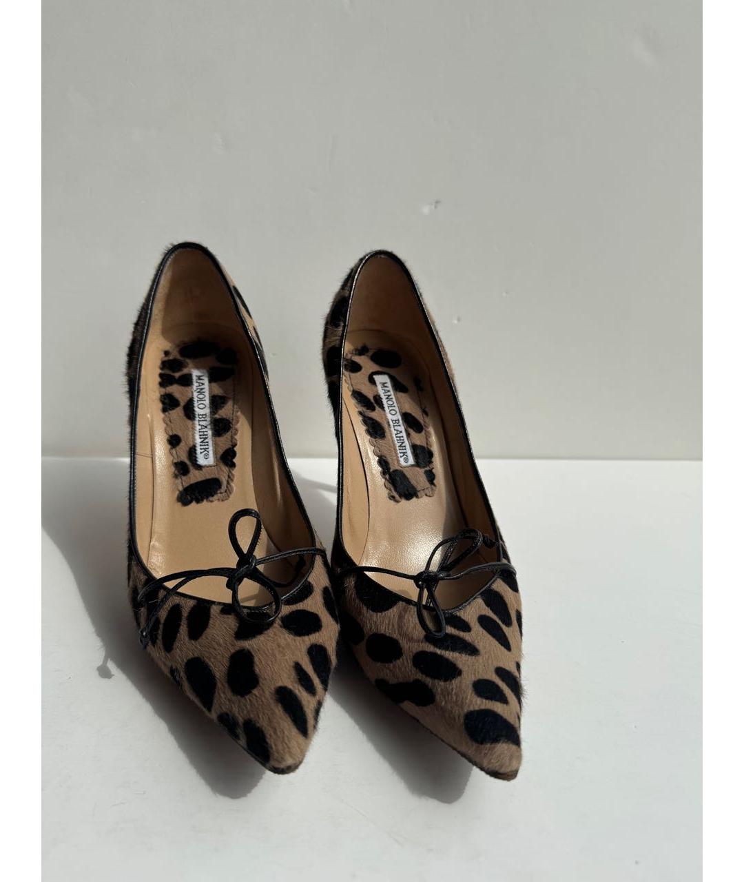 MANOLO BLAHNIK Мульти кожаные туфли, фото 5