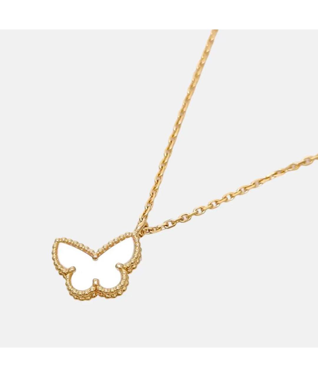 VAN CLEEF & ARPELS Белая подвеска из желтого золота, фото 3