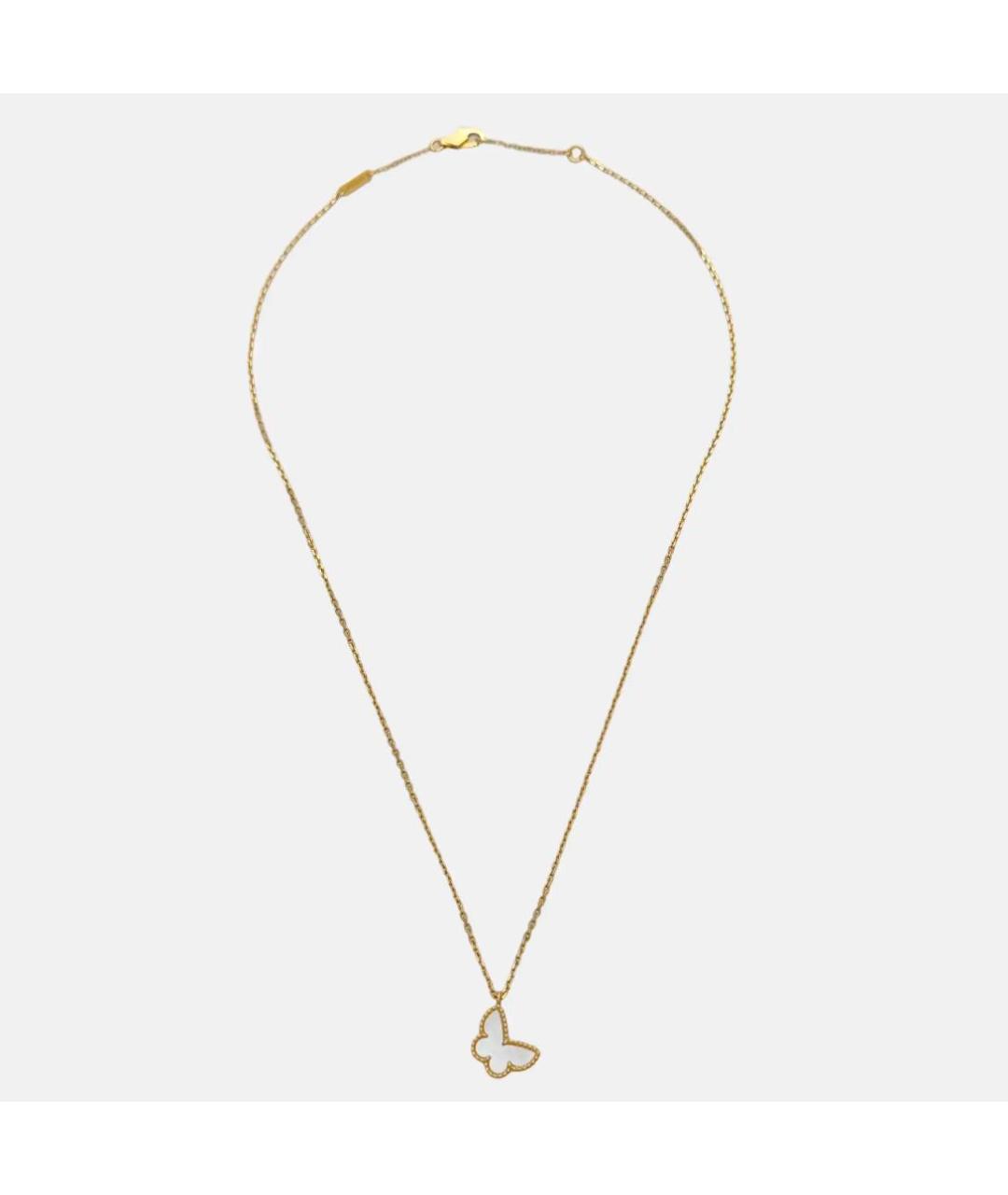 VAN CLEEF & ARPELS Белая подвеска из желтого золота, фото 2