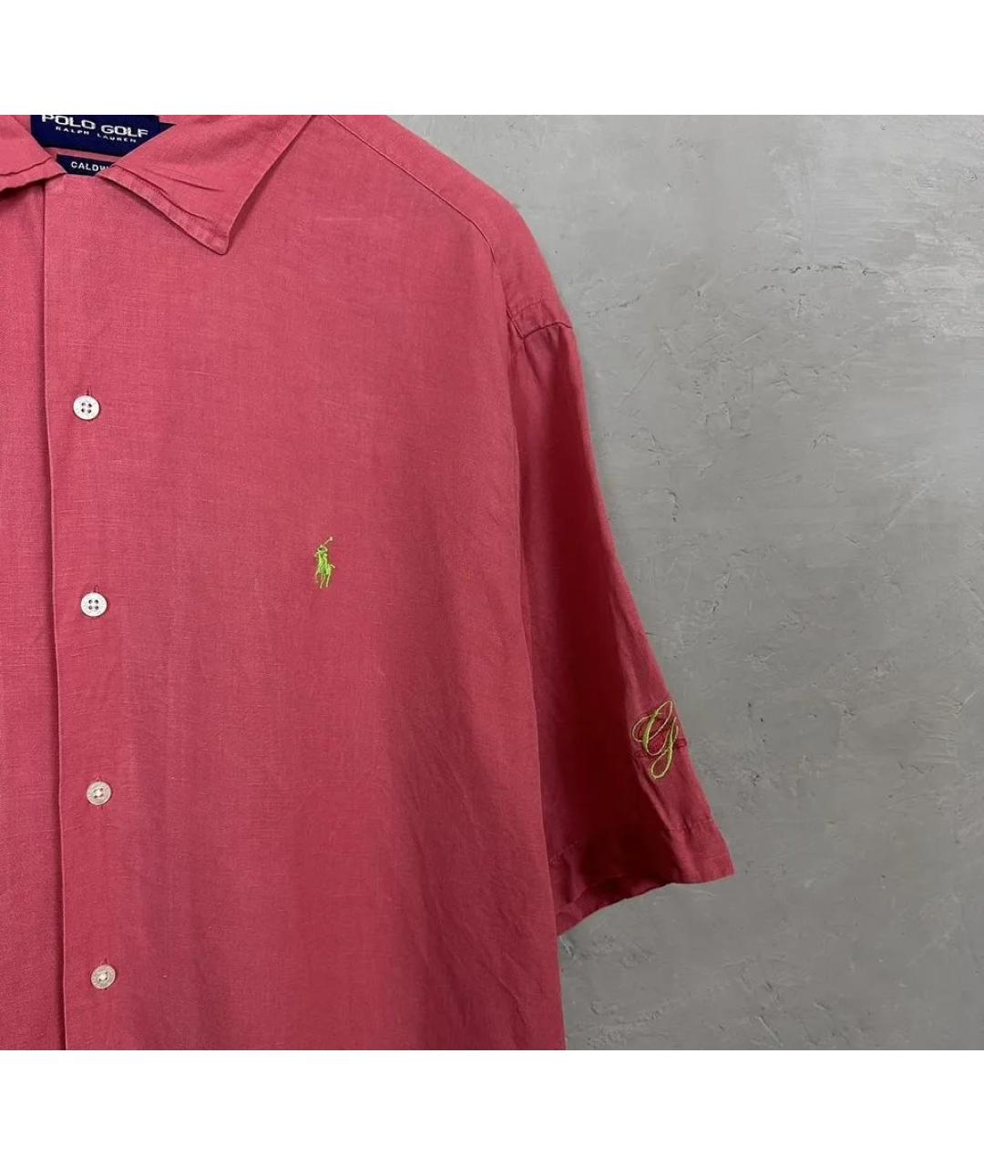 POLO RALPH LAUREN Коралловая хлопковая кэжуал рубашка, фото 5